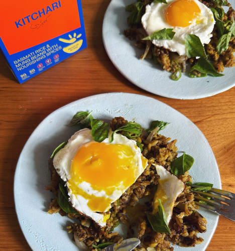 Kitchari 'fried rice' with shishitos