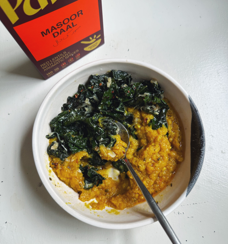 Daal & Shallot Braised Kale