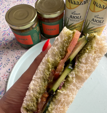 Tarka Aioli Sandwich